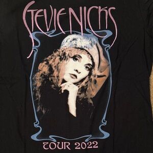 Bella Canvas Black Stevie Nicks Tour 2022 Graphic Tee